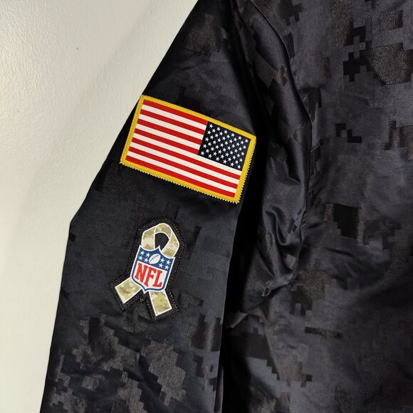Kansas City Chiefs Jacket Mens Medium Nike Salute to Service Camo Jacket Lined - Picture 4 of 9